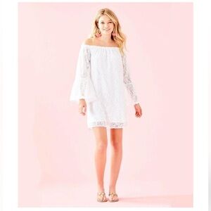 Lilly Pulitzer Swirling Leaf Lace Dress L